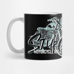 83rd Sturgis Motorcycle rally teal and grey 2023 Mug